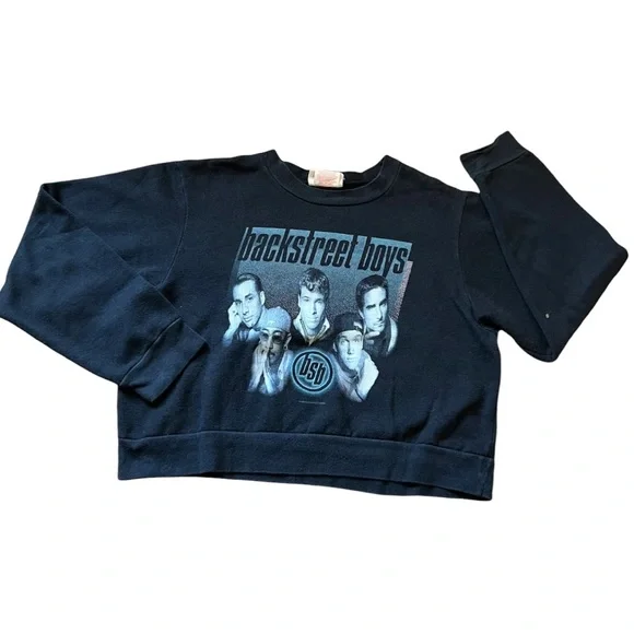Tops | Vintage Backstreet Boys Crop Sweatshirt | Poshmark